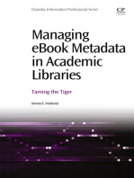 Managing eBook Metadata in Academic Libraries: Taming the Tiger