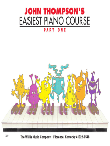 John Thompson's Easiest Piano Course - Part 1 - Book Only: Part 1 - Book only