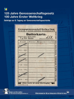 125 Jahre Genossenschaftsgesetz 100 Jahre Erster Weltkrieg: Beiträge zur 9. Tagung zur Genossenschaftsgeschichte am 7. – 8. November 2014 im Hamburger Gewerkschaftshaus