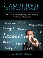 Cambridge Made a Cake Walk: IGCSE Accounting theory- exam style questions and answers 
