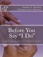 Before You Say I Do