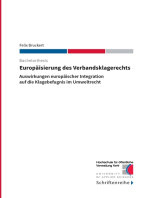 Europäisierung des Verbandsklagerechts: Auswirkungen europäischer Integration auf die Klagebefugnis im Umweltrecht