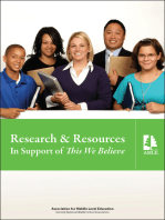 Research & Resources in Support of This We Believe