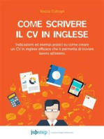 Come scrivere il CV in inglese.