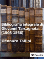 Bibliografia integrale di Giovanni Tarcagnota (1508-1566)