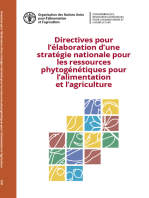 Directives pour l'élaboration d'une stratégie nationale pour les ressources phytogénétiques pour l'alimentation et l'agriculture