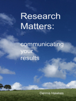 Research Matters: Communicating Your Results