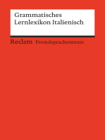 Grammatisches Lernlexikon Italienisch: Reclams Rote Reihe – Fremdsprachentexte