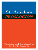 St. Anselm’s Proslogion