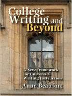 College Writing and Beyond: A New Framework for University Writing Instruction