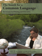Search For A Common Language: Environmental Writing And Education
