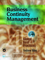 Business Continuity Management: Global Best Practices