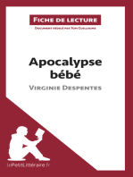 Apocalypse bébé de Virginie Despentes (Fiche de lecture): Analyse complète et résumé détaillé de l'oeuvre
