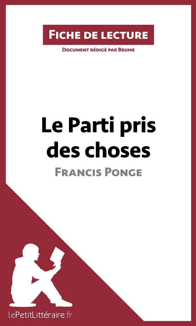 Le Parti Pris Des Choses Contexte Historique