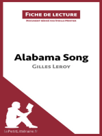 Alabama Song de Gilles Leroy (Fiche de lecture): Analyse complète et résumé détaillé de l'oeuvre