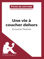 Une vie à coucher dehors de Sylvain Tesson (Fiche de lecture): Analyse complète et résumé détaillé de l'oeuvre