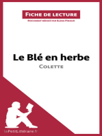 Le Blé en herbe de Colette: Analyse complète et résumé détaillé de l'oeuvre