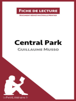Central Park de Guillaume Musso (Fiche de lecture): Analyse complète et résumé détaillé de l'oeuvre