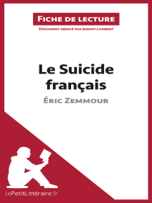 Le Suicide français d'Éric Zemmour (Fiche de lecture): Analyse complète et résumé détaillé de l'oeuvre
