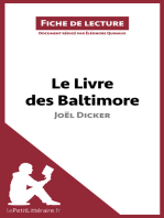 Le Livre des Baltimore de Joël Dicker (Fiche de lecture): Analyse complète et résumé détaillé de l'oeuvre
