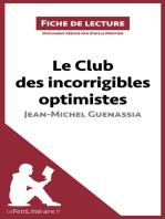 Le Club des incorrigibles optimistes de Jean-Michel Guenassia (Fiche de lecture): Analyse complète et résumé détaillé de l'oeuvre