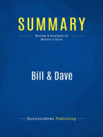Bill & Dave (Review and Analysis of Malone's Book)
