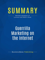 Guerrilla Marketing on the Internet (Review and Analysis of Levinson and Rubin's Book)