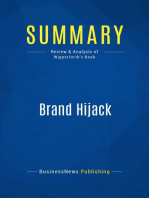 Brand Hijack (Review and Analysis of Wipperfurth's Book)