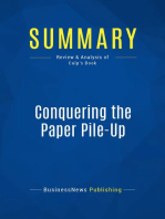 Conquering the Paper Pile-Up (Review and Analysis of Culp's Book)