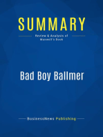 Bad Boy Ballmer (Review and Analysis of Maxwell's Book)