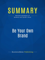 Be Your Own Brand (Review and Analysis of McNally and Speak's Book)