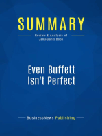 Even Buffett Isn't Perfect (Review and Analysis of Janjigian's Book)