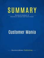 Customer Mania (Review and Analysis of Blanchard, Ballard and Finch's Book)