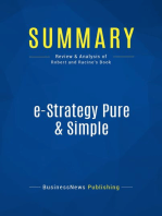 e-Strategy Pure & Simple (Review and Analysis of Robert and Racine's Book)