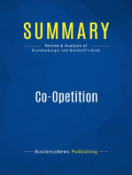 Co-Opetition (Review and Analysis of Brandenburger and Nalebuff's Book)