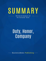 Duty, Honor, Company (Review and Analysis of the Dorlands' Book)