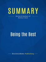 Being the Best (Review and Analysis of Waitley's Book)