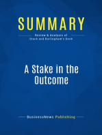 A Stake in the Outcome (Review and Analysis of Stack and Burlingham's Book)