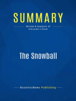 Summary: The Snowball: Review and Analysis of Schroeder's Book