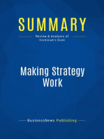 Making Strategy Work (Review and Analysis of Hrebiniak's Book)