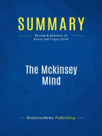 The Mckinsey Mind (Review and Analysis of Rasiel and Friga's Book)
