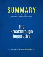 The Breakthrough Imperative (Review and Analysis of Gottfredson and Schaubert's Book)