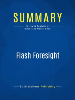 Flash Foresight (Review and Analysis of Burrus and Mann's Book)