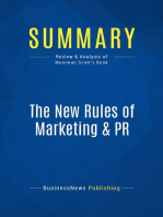 The New Rules of Marketing & PR (Review and Analysis of Meerman Scott's Book)