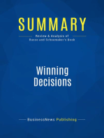 Winning Decisions (Review and Analysis of Russo and Schoemaker's Book)