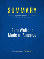Sam Walton, Made In America (Review and Analysis of Walton and Huey's Book)