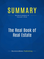 The Real Book of Real Estate (Review and Analysis of Kiyosaki's Book)