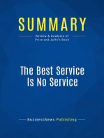 The Best Service Is No Service (Review and Analysis of Price and Jaffe's Book)