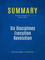 Six Disciplines Execution Revolution (Review and Analysis of Harpst's Book)