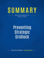 Preventing Strategic Gridlock (Review and Analysis of Harper's Book)